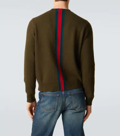 Gucci Web Stripe wool sweater | Thumbnail 2