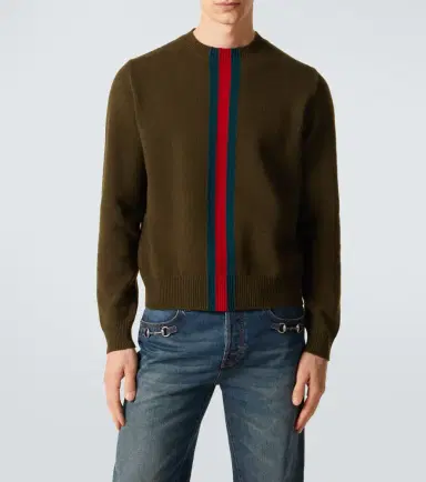Gucci Web Stripe wool sweater | Thumbnail 4