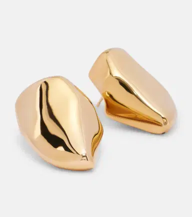 Bottega Veneta Prisma Small 18kt gold-plated earrings | Thumbnail 2 Bottega Veneta Prisma Small 18kt gold-plated earrings | Thumbnail 2