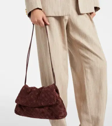 Bottega Veneta Giorno Intrecciato suede shoulder bag | Thumbnail 5 Bottega Veneta Giorno Intrecciato suede shoulder bag | Thumbnail 5