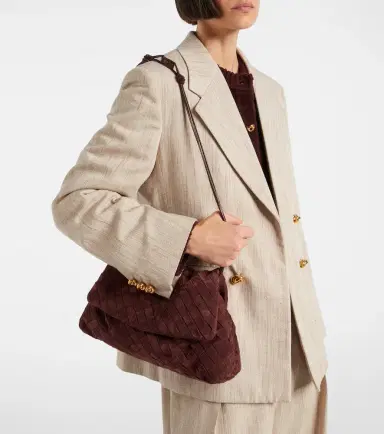 Bottega Veneta Giorno Intrecciato suede shoulder bag | Thumbnail 6 Bottega Veneta Giorno Intrecciato suede shoulder bag | Thumbnail 6