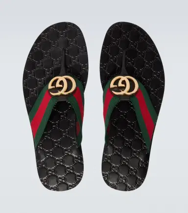 Gucci Riviera GG leather thong sandals | Thumbnail 2
