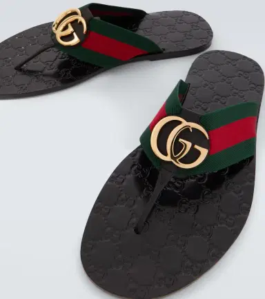 Gucci Riviera GG leather thong sandals | Thumbnail 3