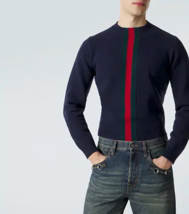 Gucci Web Stripe wool sweater | Thumbnail 3