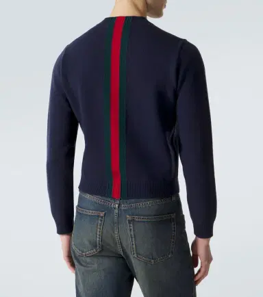 Gucci Web Stripe wool sweater | Thumbnail 5
