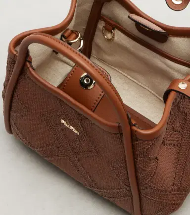 Max Mara Marin Small leather-trimmed top-handle bag | Thumbnail 3 Max Mara Marin Small leather-trimmed top-handle bag | Thumbnail 3