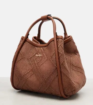 Max Mara Marin Small leather-trimmed top-handle bag | Thumbnail 4 Max Mara Marin Small leather-trimmed top-handle bag | Thumbnail 4