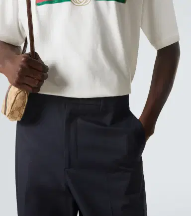 Gucci Cotton twill straight pants | Thumbnail 4 Gucci Cotton twill straight pants | Thumbnail 4