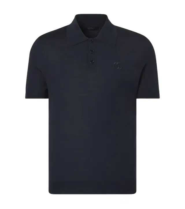 Double G wool polo shirt