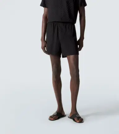 Gucci GG silk jacquard shorts | Thumbnail 3 Gucci GG silk jacquard shorts | Thumbnail 3