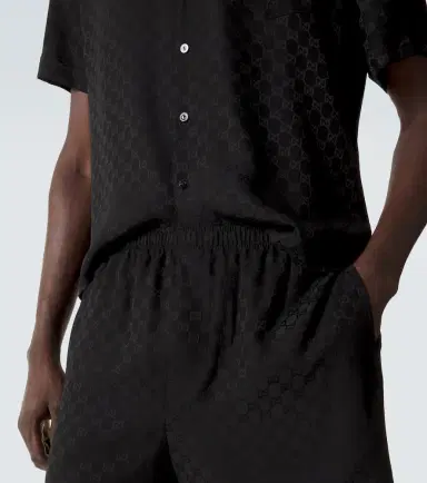 Gucci GG silk jacquard shorts | Thumbnail 5 Gucci GG silk jacquard shorts | Thumbnail 5