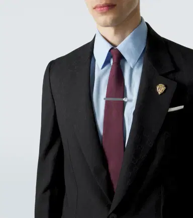 Gucci GG cotton and silk jacquard tie | Thumbnail 2