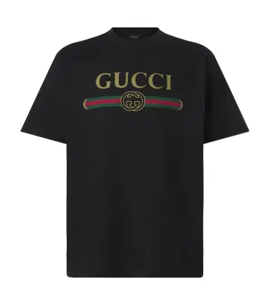 Gucci Logo cotton and silk jersey T-shirt | Thumbnail 1