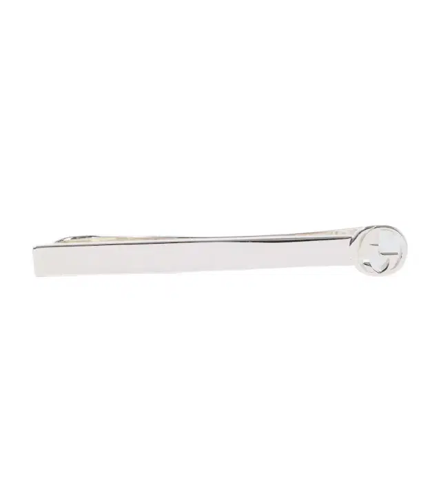 Gucci Interlocking G 925 sterling silver tie bar