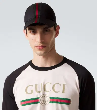 Gucci Web Stripe canvas baseball cap | Thumbnail 3 Gucci Web Stripe canvas baseball cap | Thumbnail 3