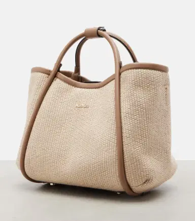 Max Mara Marin Small leather-trimmed top-handle bag | Thumbnail 4