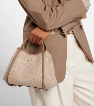 Max Mara Marin Small leather-trimmed top-handle bag | Thumbnail 5