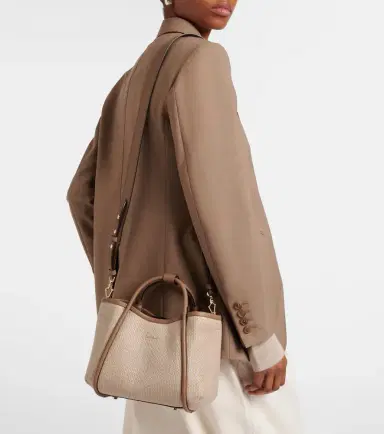 Max Mara Marin Small leather-trimmed top-handle bag | Thumbnail 6
