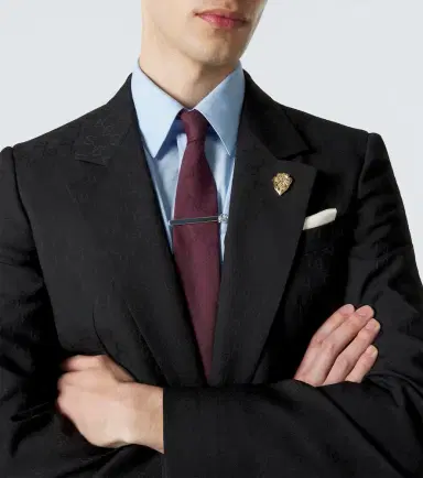 Gucci GG cotton and silk pocket square | Thumbnail 2