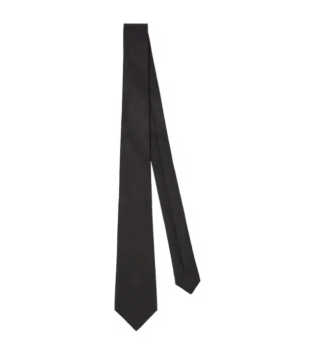 Cotton and silk tie