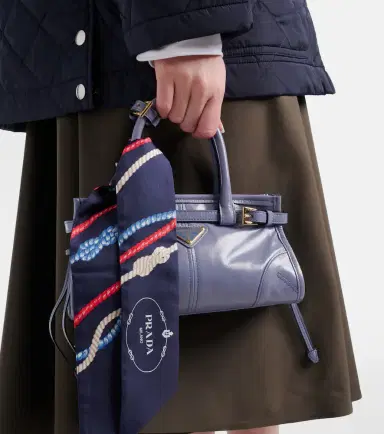 Prada Printed silk twill scarf | Thumbnail 4