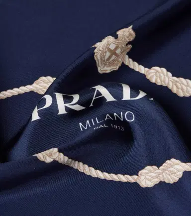 Prada Printed silk twill scarf | Thumbnail 2