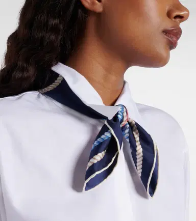 Prada Printed silk twill scarf | Thumbnail 5
