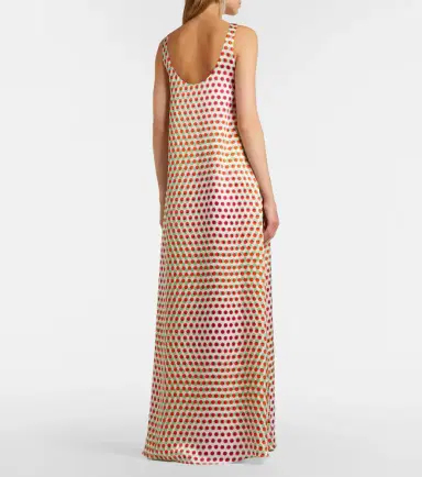 Dries Van Noten Polka-dot silk gown | Thumbnail 3