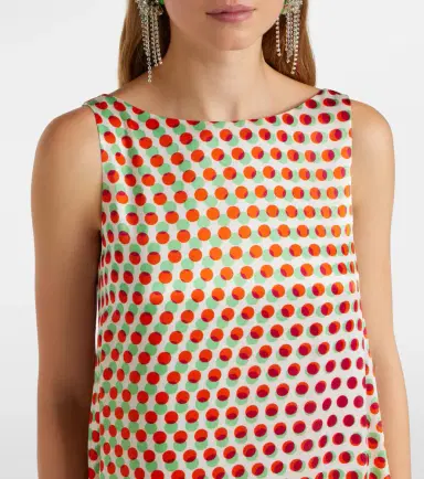 Dries Van Noten Polka-dot silk gown | Thumbnail 4