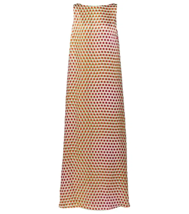Dries Van Noten Polka-dot silk gown