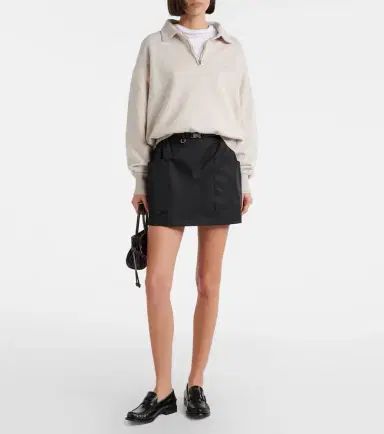 Prada Re-Nylon belted miniskirt | Thumbnail 2