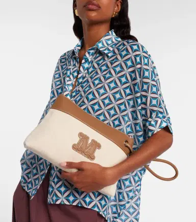 Max Mara Frisia Small canvas pouch | Thumbnail 6