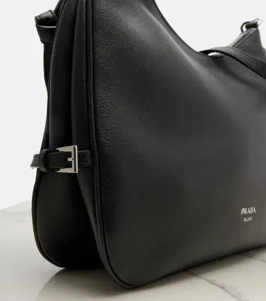 Prada Fold Large leather shoulder bag | Thumbnail 4