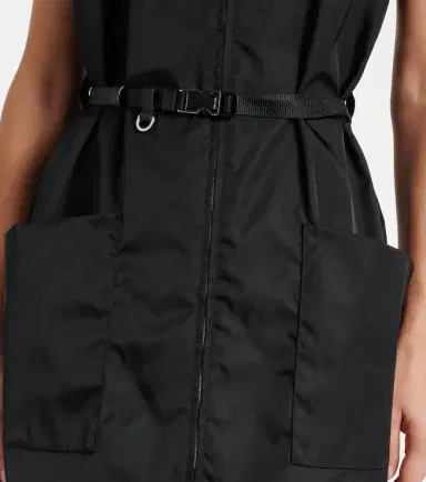 Prada Re-Nylon belted zip-up minidress | Thumbnail 2