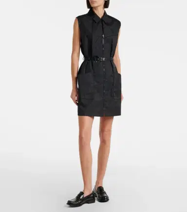 Prada Re-Nylon belted zip-up minidress | Thumbnail 5