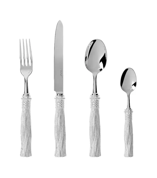 Christofle Pompon silver-plated cutlery set
