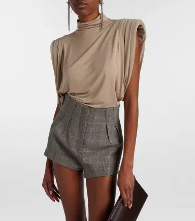 Mugler Draped jersey top | Thumbnail 2
