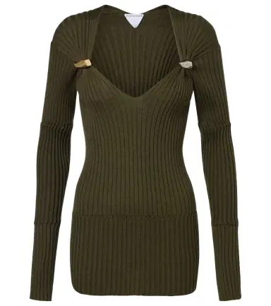 Bottega Veneta Ribbed-knit cashmere and silk top | Thumbnail 1 Bottega Veneta Ribbed-knit cashmere and silk top | Thumbnail 1