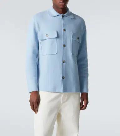Allude Wool and cashmere overshirt | Thumbnail 5