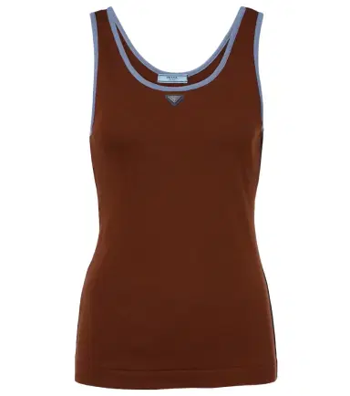 Prada Cotton jersey tank top | Thumbnail 1