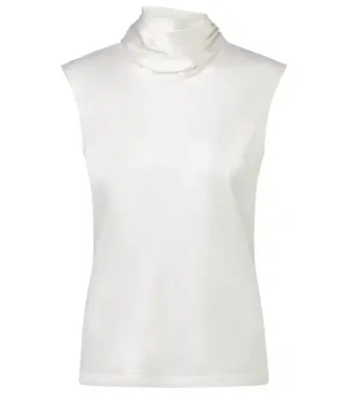 Bottega Veneta Scarf-detail silk-blend satin top | Thumbnail 1 Bottega Veneta Scarf-detail silk-blend satin top | Thumbnail 1