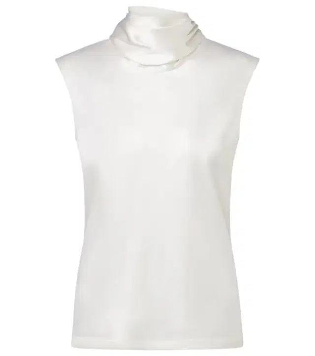 Bottega Veneta Scarf-detail silk-blend satin top