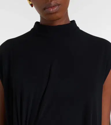 Bottega Veneta Asymmetric crêpe jersey cocktail dress | Thumbnail 2