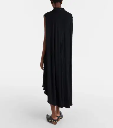 Bottega Veneta Asymmetric crêpe jersey cocktail dress | Thumbnail 4