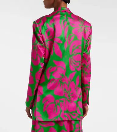 Dries Van Noten Floral satin blazer | Thumbnail 6 Dries Van Noten Floral satin blazer | Thumbnail 6