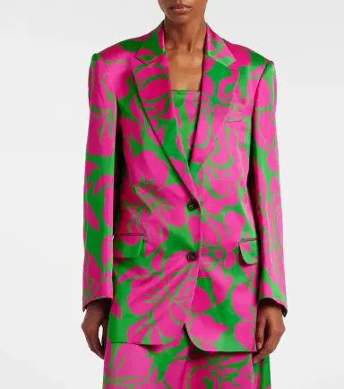 Dries Van Noten Floral satin blazer | Thumbnail 7 Dries Van Noten Floral satin blazer | Thumbnail 7