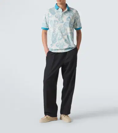 Etro Paisley cotton piqué polo shirt | Thumbnail 4 Etro Paisley cotton piqué polo shirt | Thumbnail 4