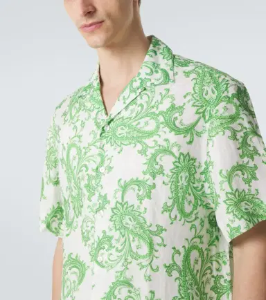 Etro Paisley linen shirt | Thumbnail 3