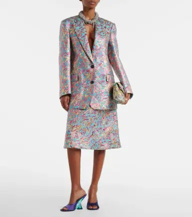 Dries Van Noten Basti jacquard jacket | Thumbnail 3 Dries Van Noten Basti jacquard jacket | Thumbnail 3