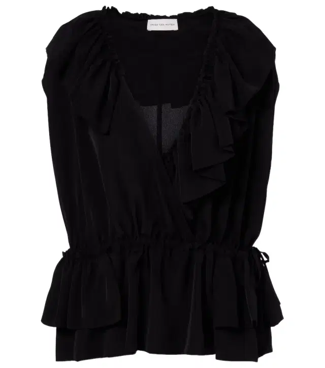 Dries Van Noten Ruffled jersey top